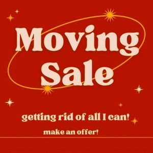 MOVING SALE- everything in closet must go